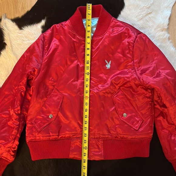 Reversible Y2K Playboy MA-1 Bomber Jacket - Picture 5 of 9